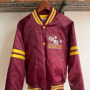 Vintage 90s Chalk Line Washington Resskins satin jacket medium made in the USA.